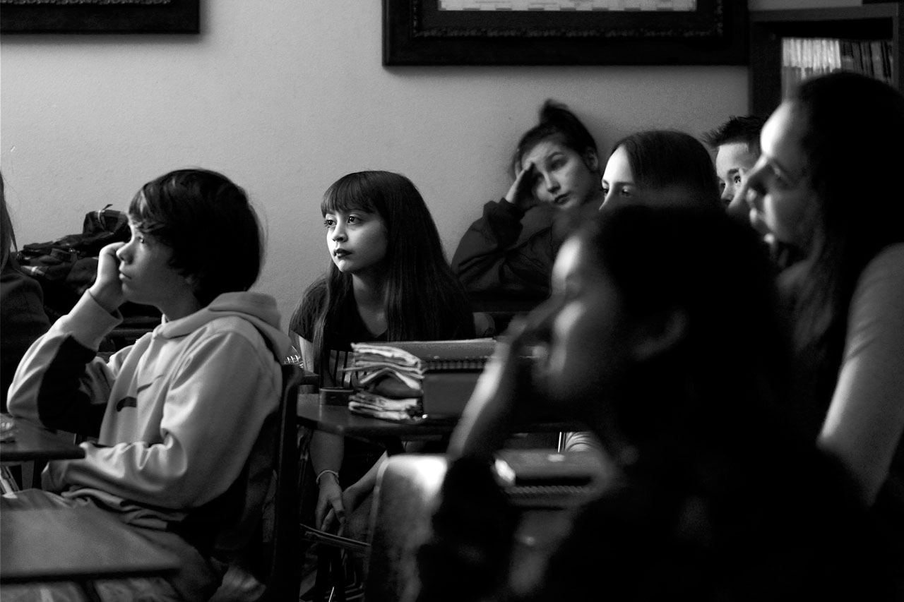 seventh grade class, Leander, TX